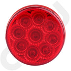 Set of 4 LED Side Marker Lights for Trailer (2" Round, Red)