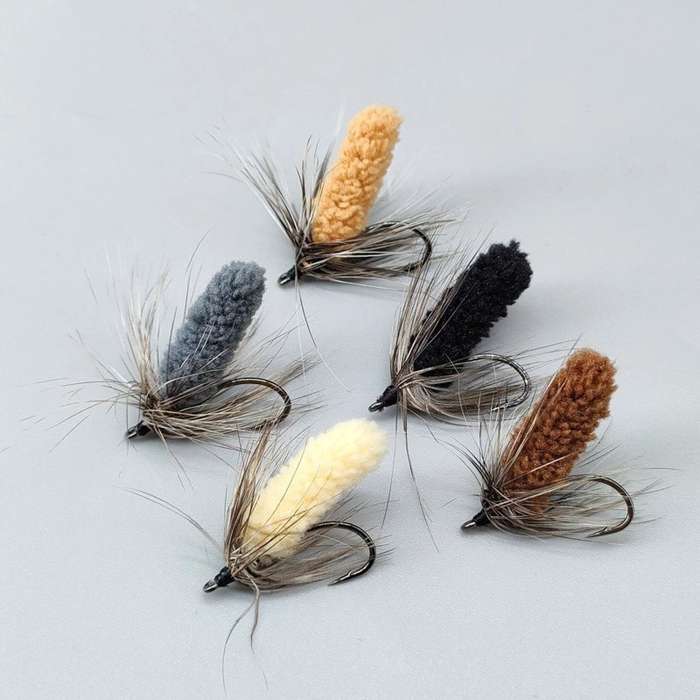10PCS Fly Fishing Lures WY1173 Size 12 Soft Fiber Body for Trout