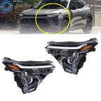 LED Black Headlight Set for Chevy Trax (2024–2025) W/ LED DRL Projector LH+RH