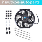 10" Slim Electric Radiator Cooling Fan Kit 12V Universal