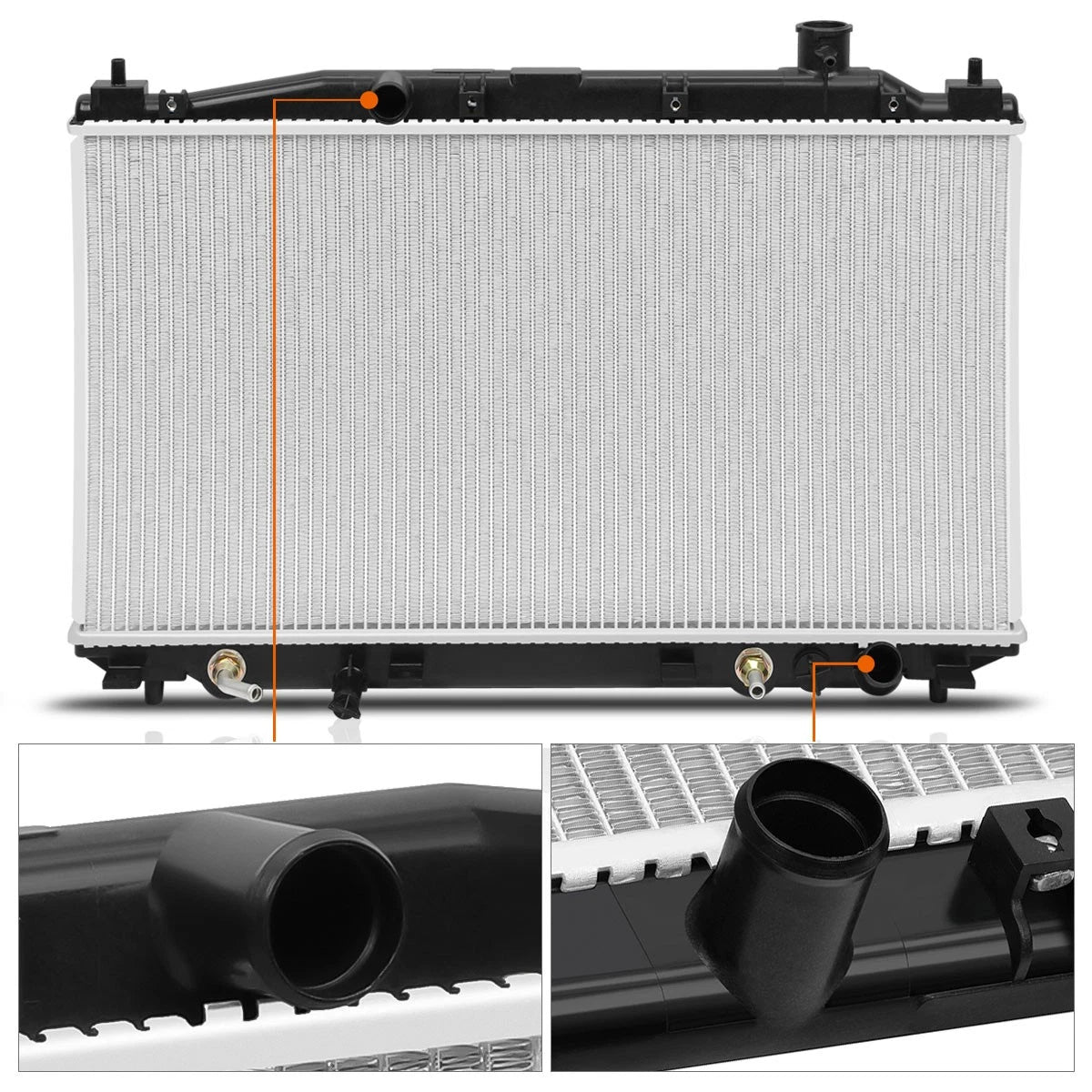 Aluminum Cooling Radiator for Honda Civic Hybrid (2003–2005) DPI-2572