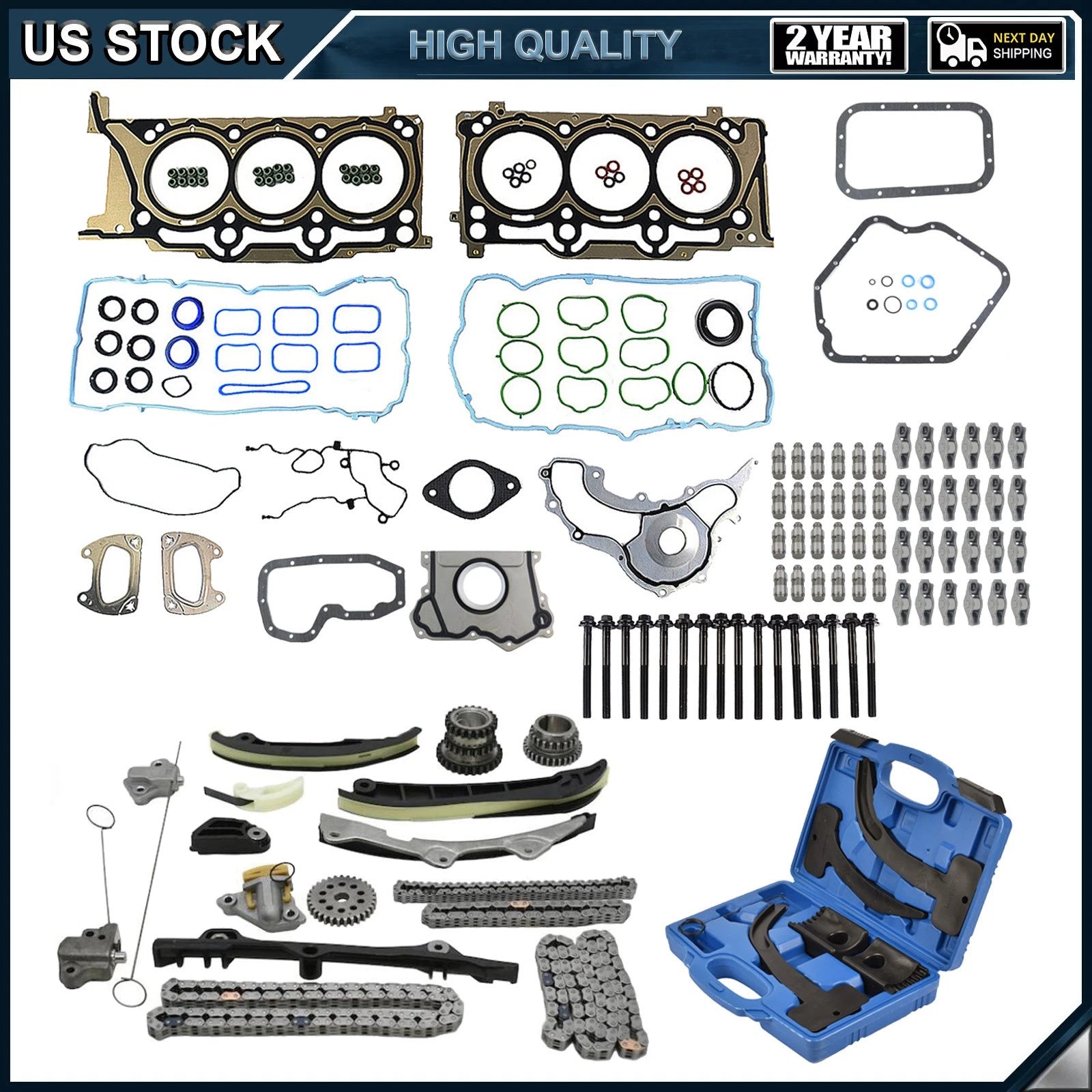 Engine Rebuild Kit for Jeep Chrysler Dodge Ram 3.6 (2011–2015)