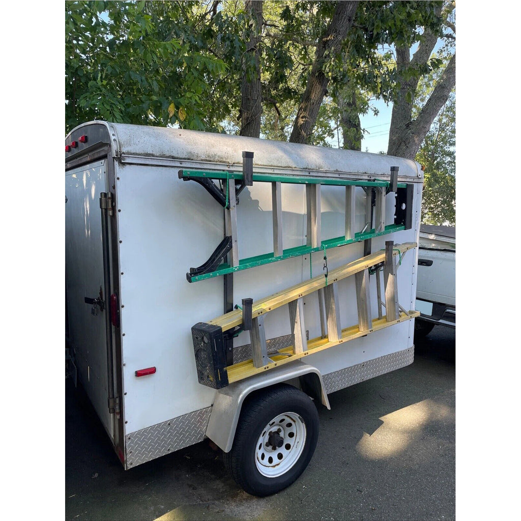 Adjustable Trailer Side Ladder Rack for Enclosed Trailers (2010–2023)