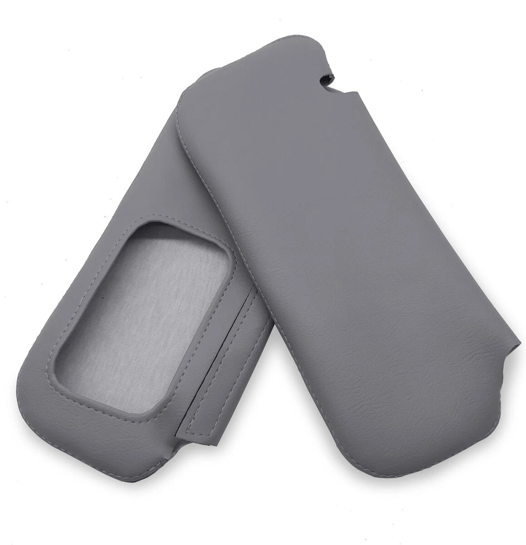 Sunvisors Cover Skin for Toyota Corolla (2009–2013) Gray PVC Leather
