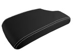 Leather Console Lid Armrest Cover for BMW E90 (2005–2013) White Stitch