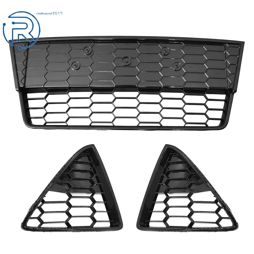 Front Lower Grille for Ford Focus S/SE (2012-2014) Honeycomb Black