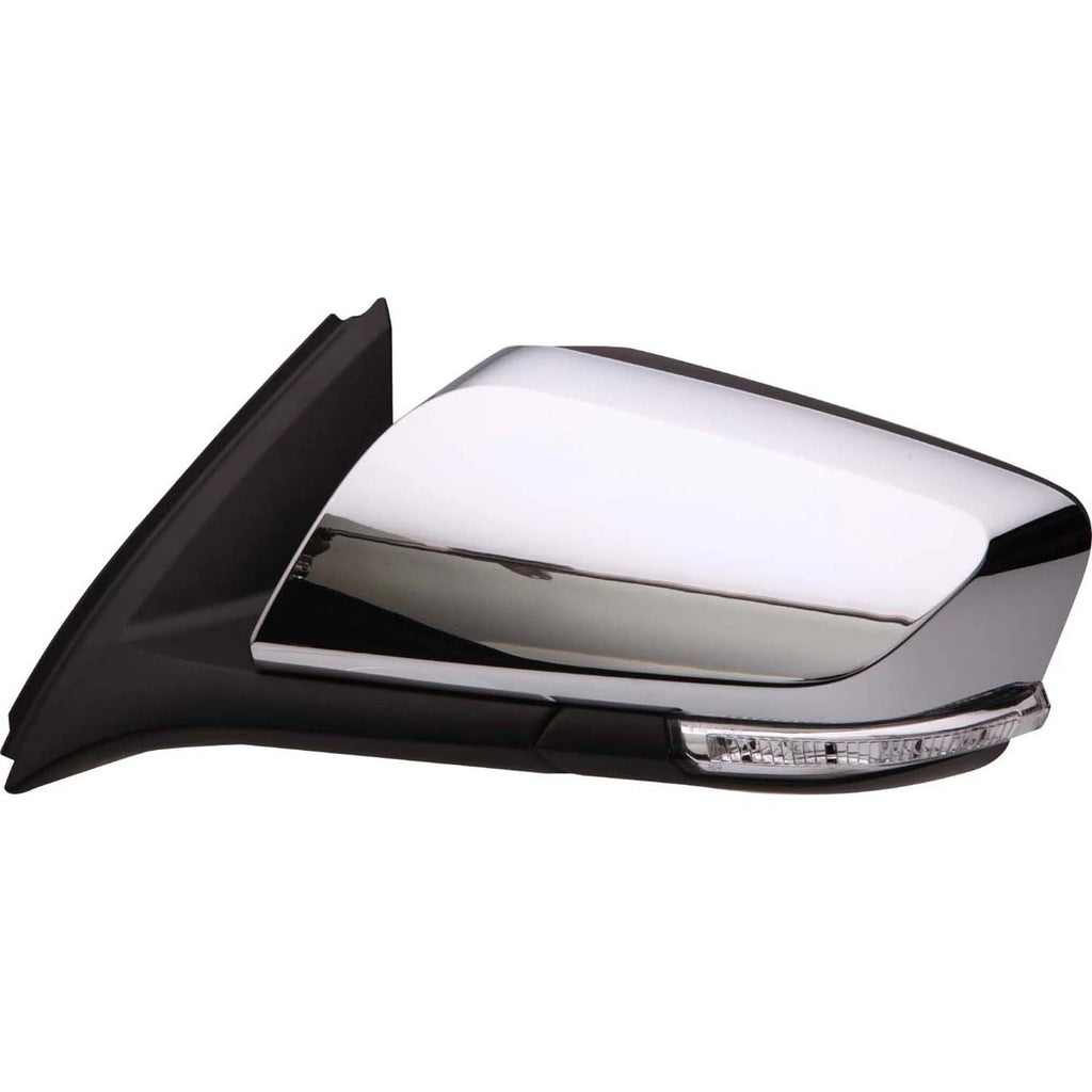 Replacement Chrome Driver Door Mirror w/Turn Signal for 2014-17 Chevy Impala