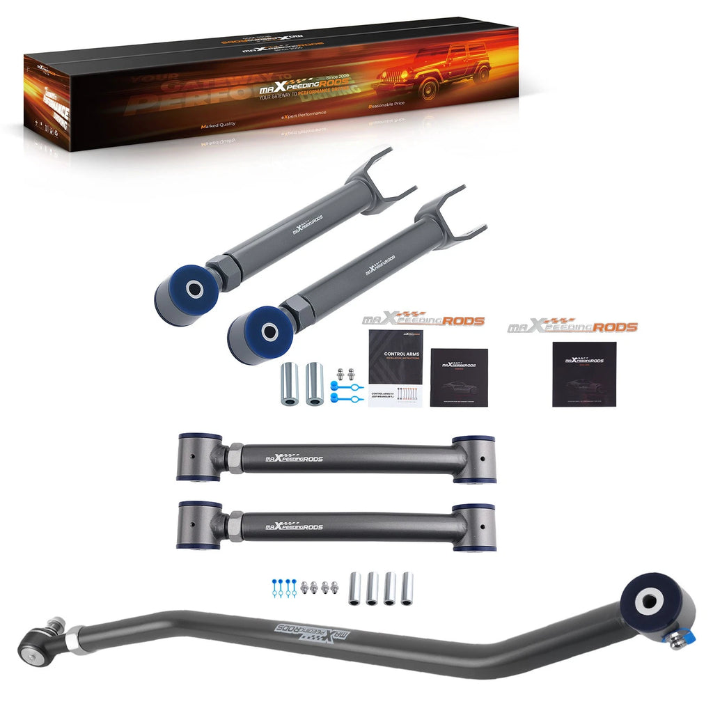 Front Control Arms Kit w/ Track Bar for Jeep TJ (1997–2006), XJ (1984–2001) 1.5-4.5"