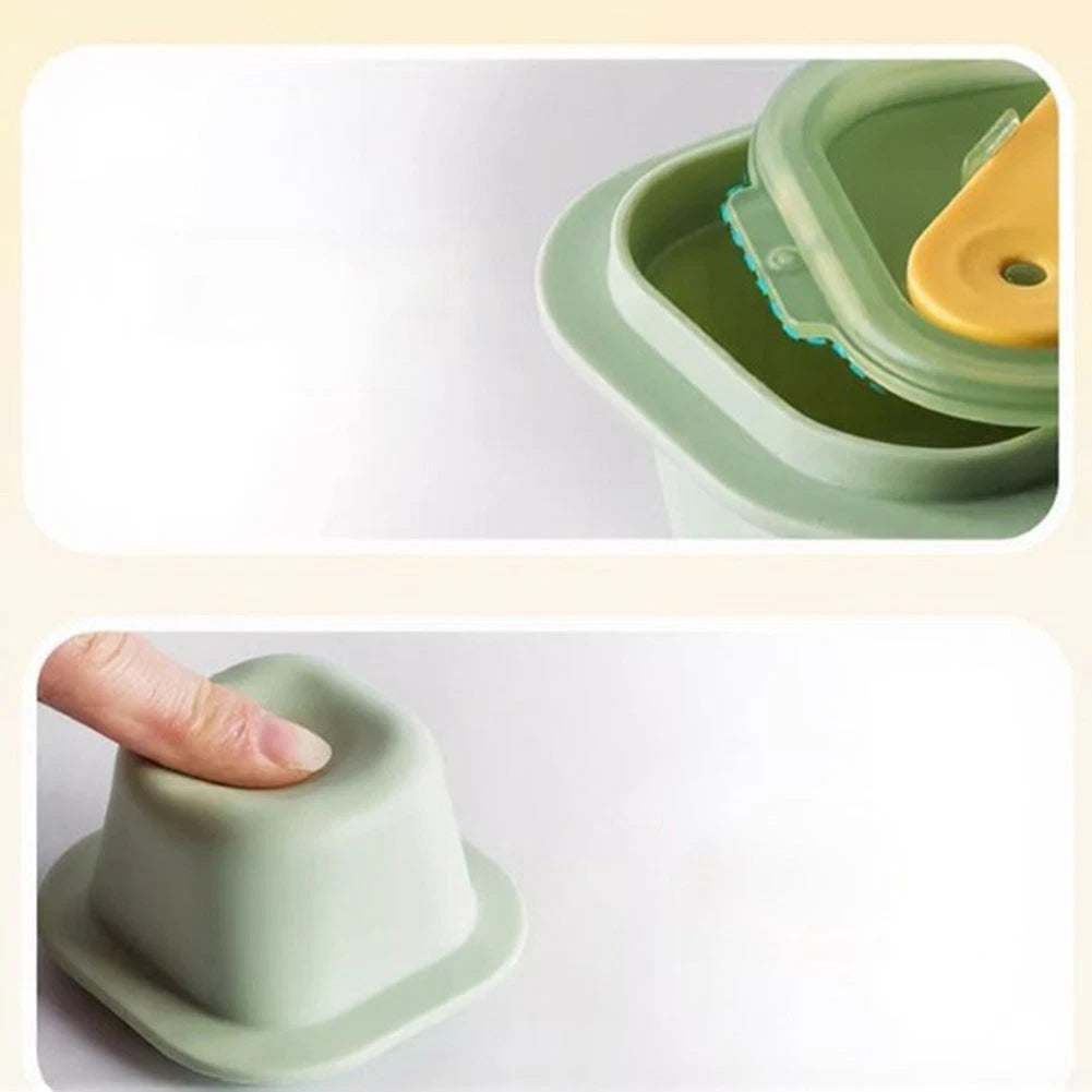 Set of 3 Cup Ice Molds with Handles for Flavor-Safe Food Prep
