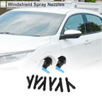 Windshield Washer Nozzle Set of 6 w/ Hose Connector for Honda