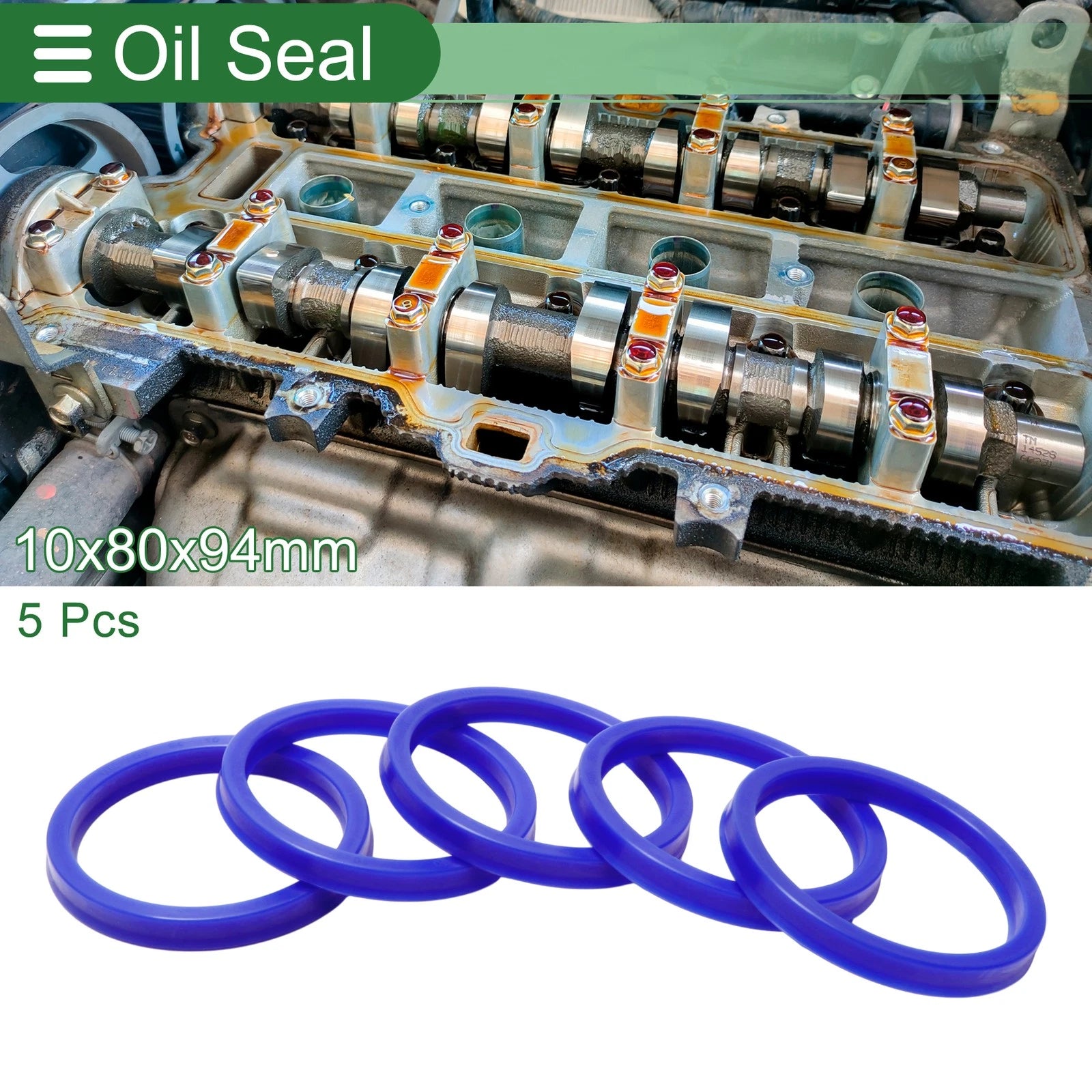 Set of 5 Oil Seal Rotary Shaft Seal 80x94x10mm for Various Models
