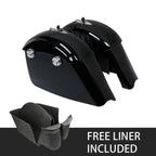 Black Saddlebag Electronic Latches & Carpet Liner for Indian Chieftain (2014–2018)