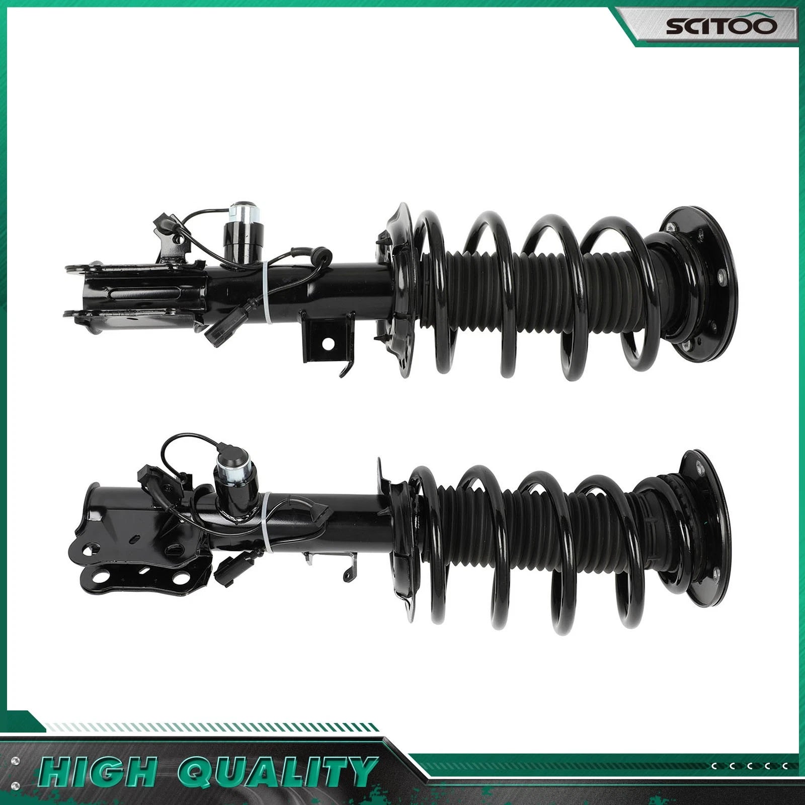 Set of 2 Front Complete Struts w/ Spring Shocks for Lincoln MKX (2016–2018) AST-84852