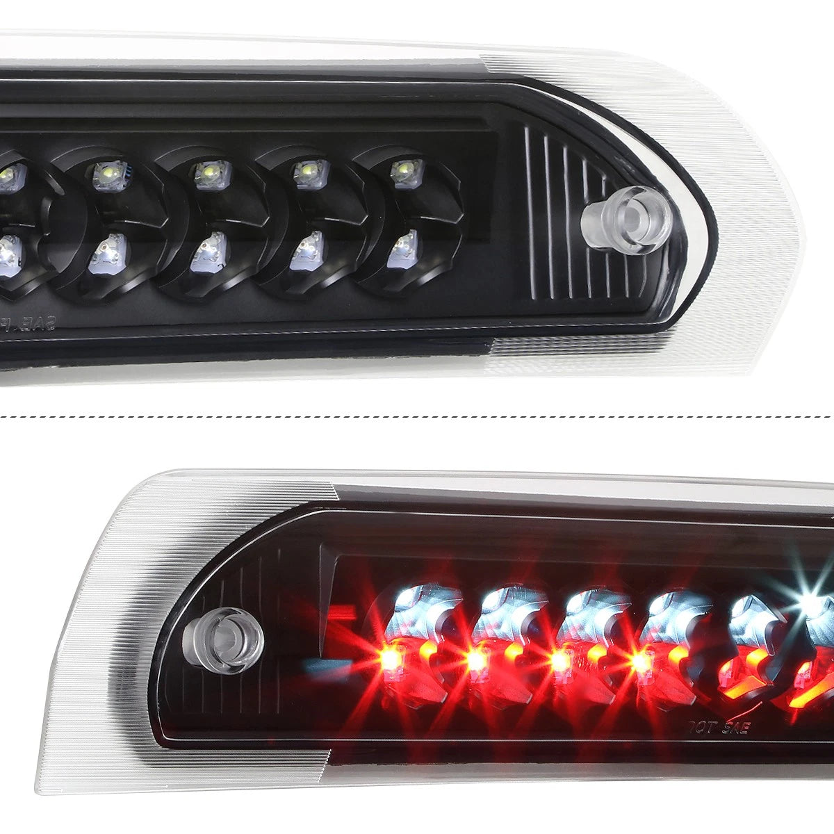 Full LED Third Tail Brake Light for Dodge Ram (2002–2009) - Black