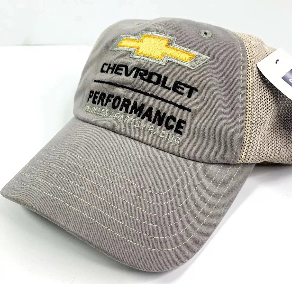 Racing Hat Cap for Chevrolet Performance Vehicles Gray Khaki (Unspecified)