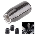 Universal Real Black Carbon Fiber 5 Speed Manual Gear Shift Knob