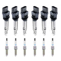 Set of 6 Ignition Coils & NGK Laser Iridium Spark Plugs for Touareg Cayenne Q7
