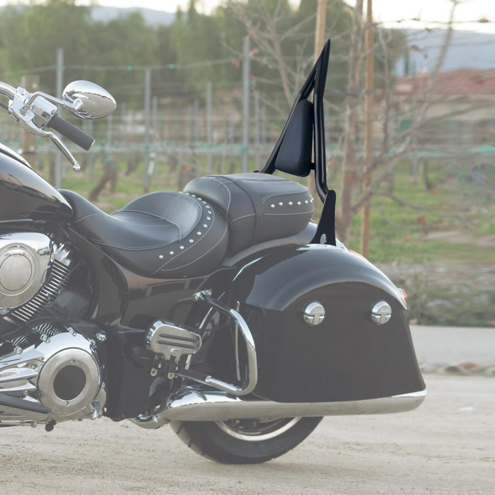 25'' Sissy Bar Backrest for Indian Chieftain (2016–2025)