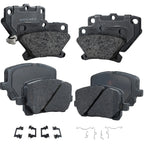 Set of 4 Ceramic Brake Pads for Toyota Corolla (2005–2006)