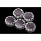 Chrome Cap Covers w/Black Carbon Fiber Inlay for 97-13 Chevy Corvette Automatic