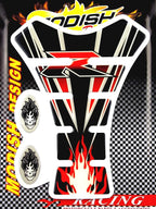 Tank Pad Sticker Protector for Red R Modish Racing Motorcycle
