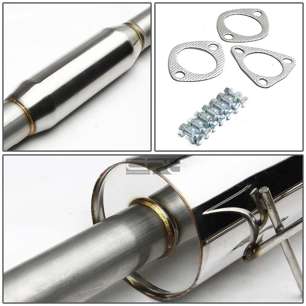 Rolled Muffler Tip for Honda Accord (1994–1997) - Stainless Racing Catback