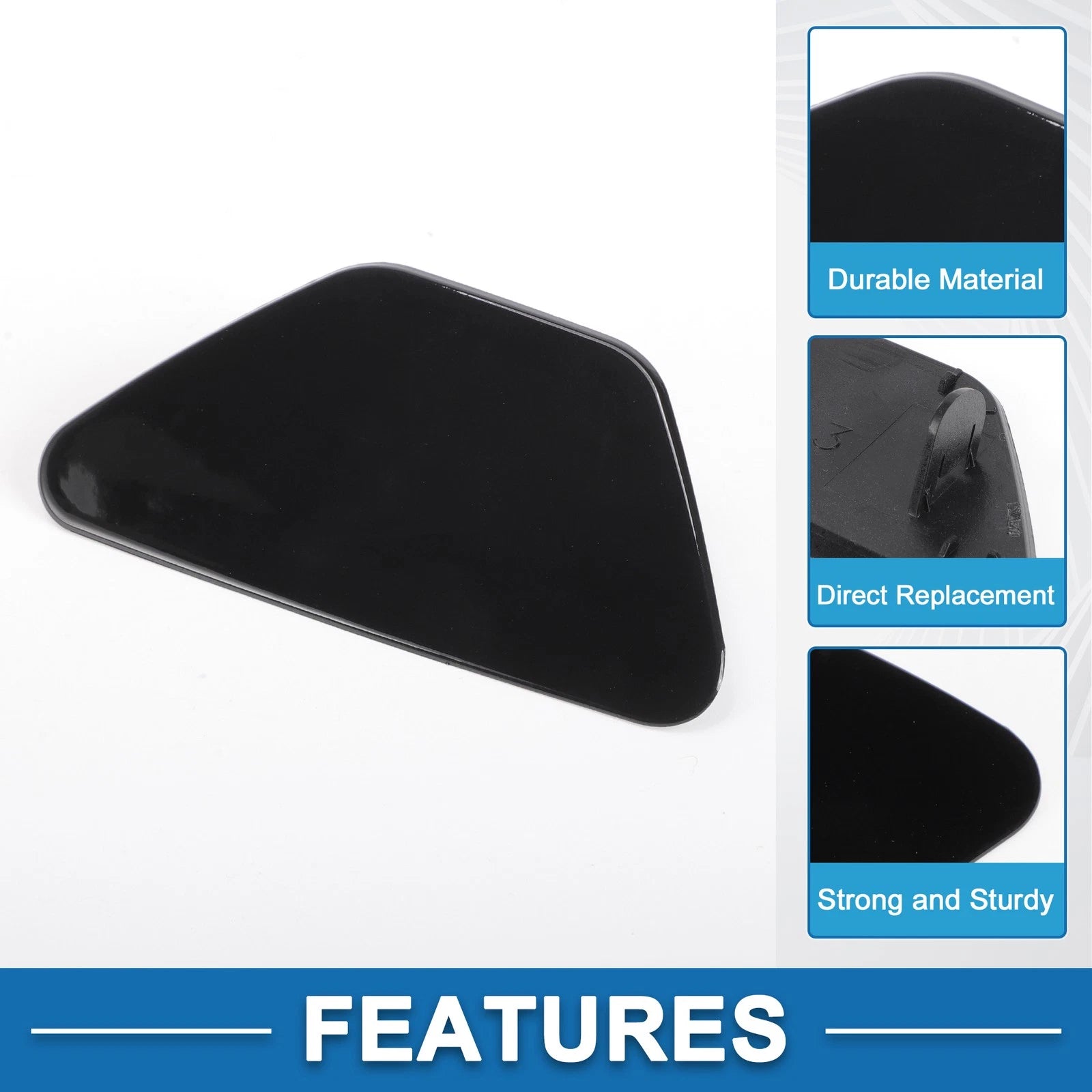 Front Left Headlight Washer Nozzle Cover for BMW M5 (2013–2016) Gloss Black