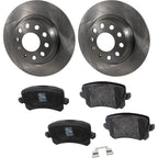 Brake Disc Rotors and Pads Kit for VW Tiguan, CC, Audi Q3