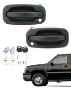 Exterior Door Handles & Lock Cylinders Set for Chevy GMC Cadillac (1999–2007)