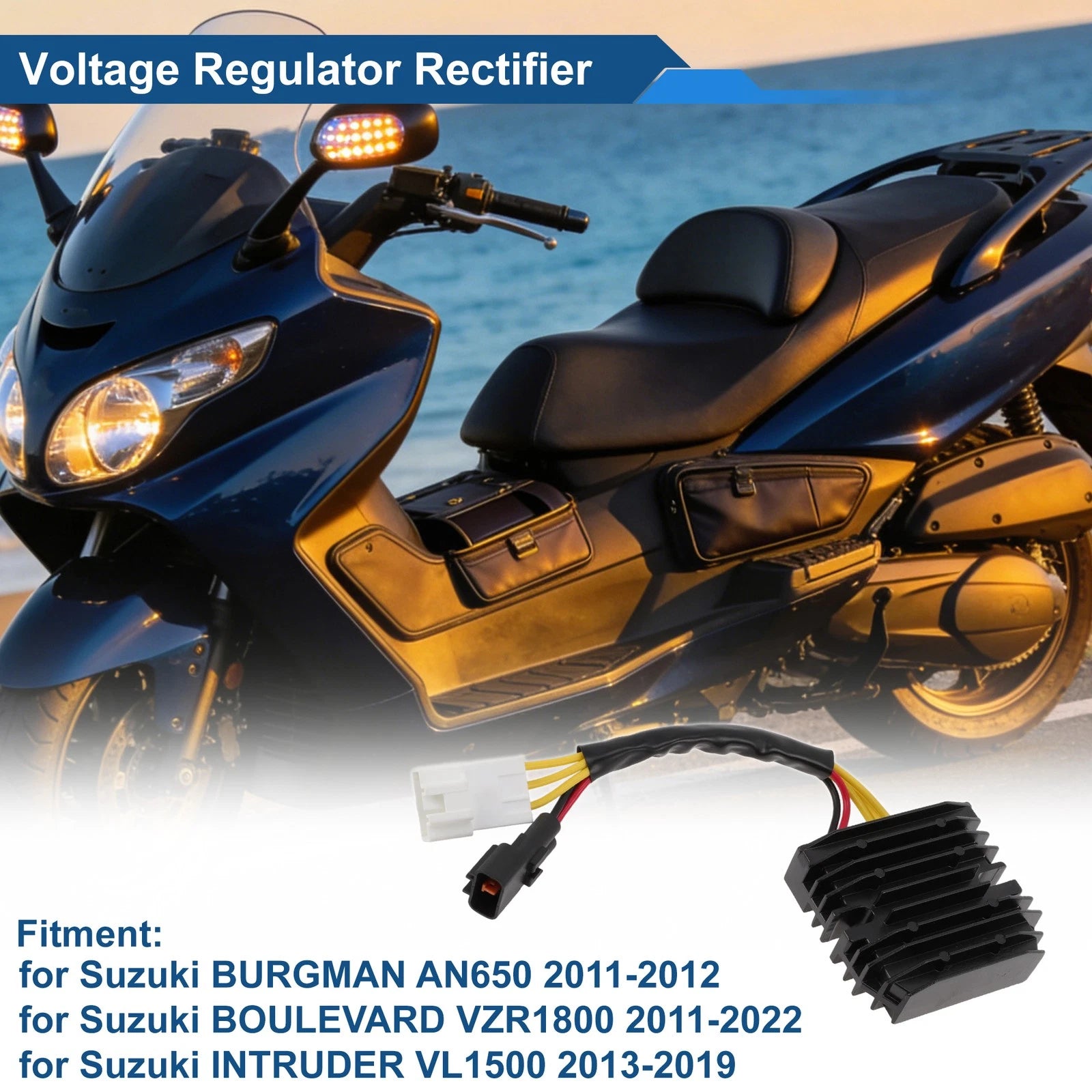 Voltage Regulator Rectifier 3280010G30 for Suzuki Burgman AN650 (2011–2012)