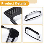 1 Pc Headlight Lens Cover for Audi A3 (2009–2012) Clear Black