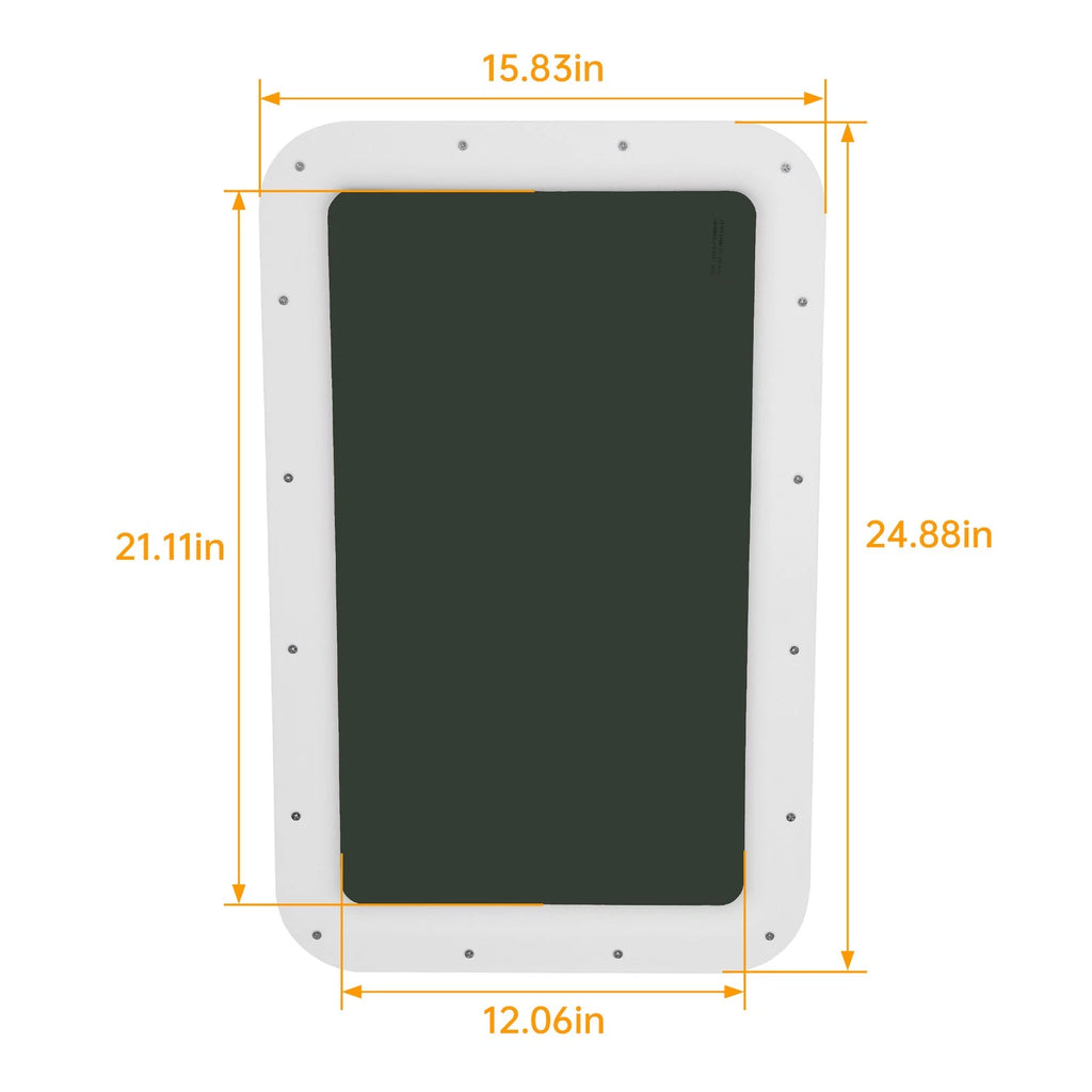 Tinted Glass Window for Universal RV Trailer Camper (15" x 24")