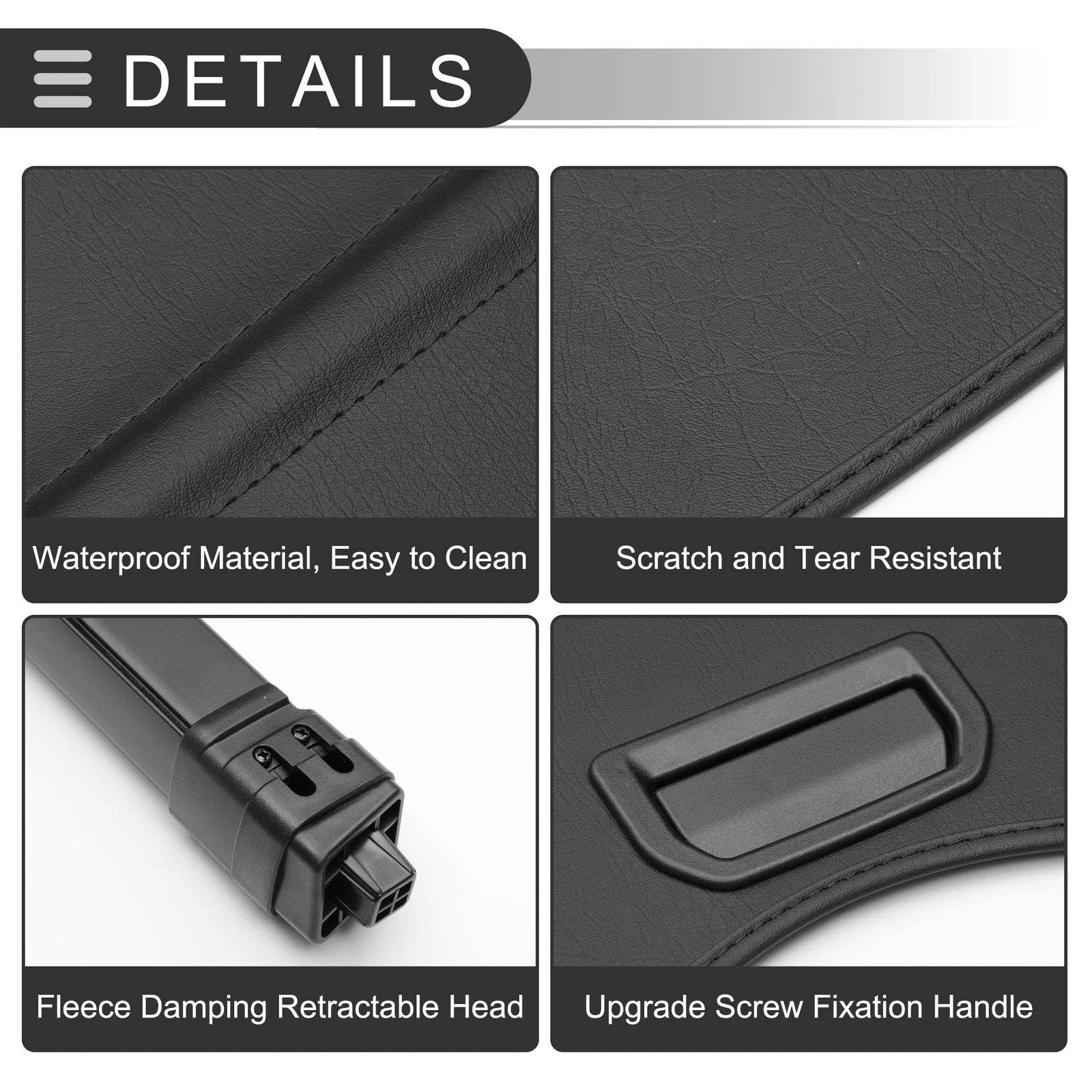 Retractable Cargo Cover for Honda Passport (2019–2023) Gloss Black