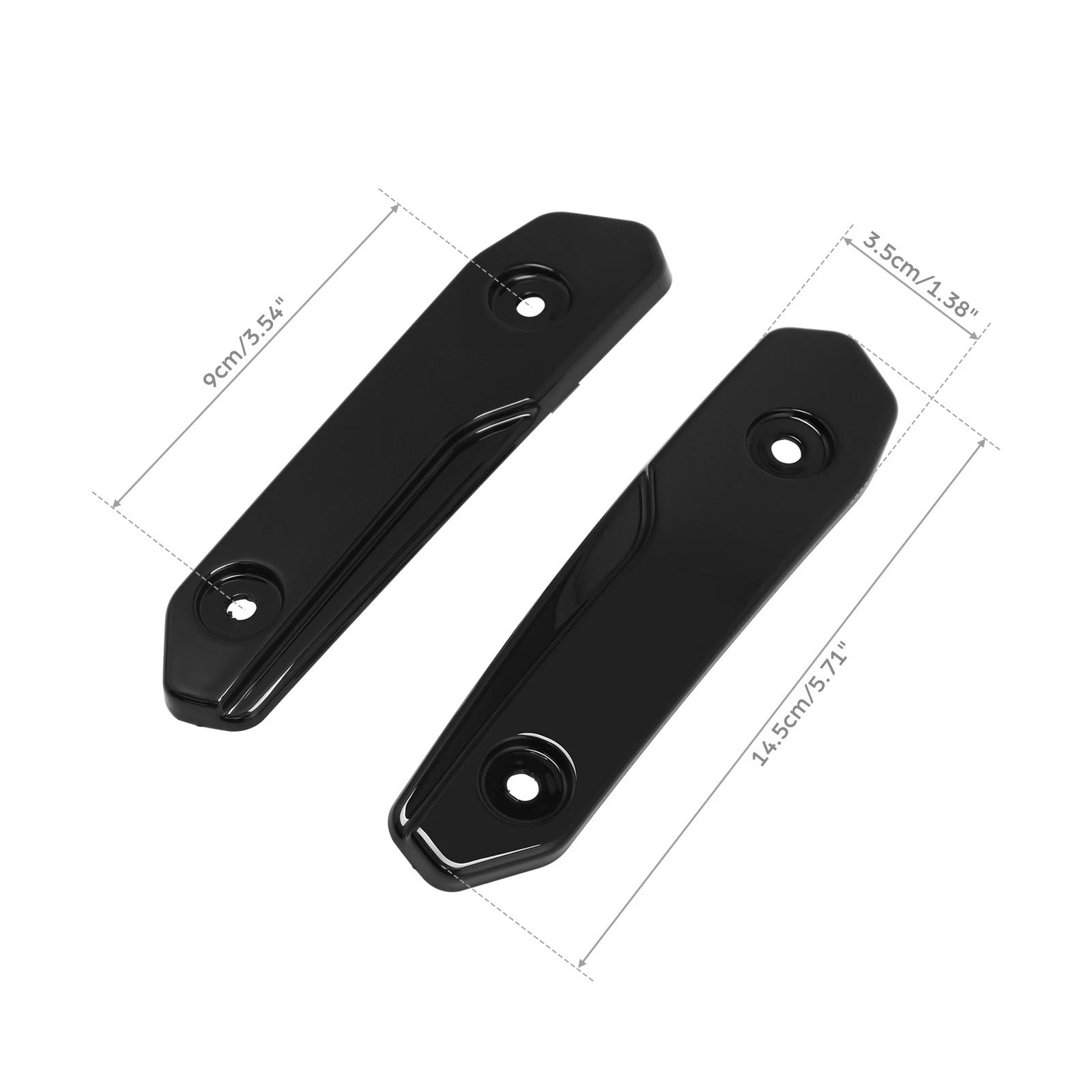 Split Windshield Side Trims for Harley CVO Street Glide (2023–2025) Vivid Black