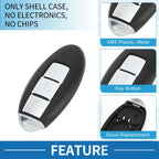 2X Keyless Entry Remote Fob Shell Case for Nissan Juke (2011–2017)
