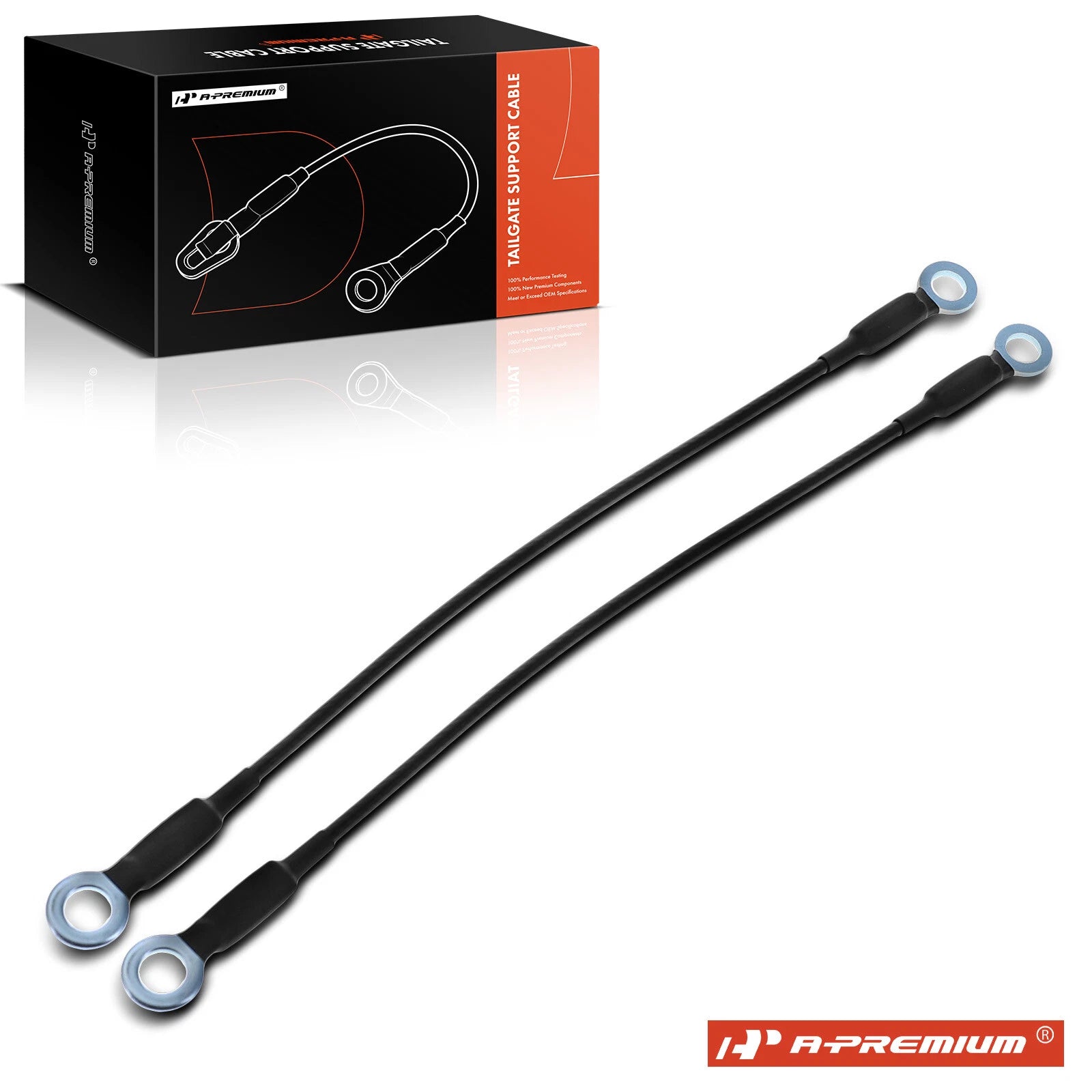 2X Tailgate Support Cable for Ford Bronco Ranchero Torino 