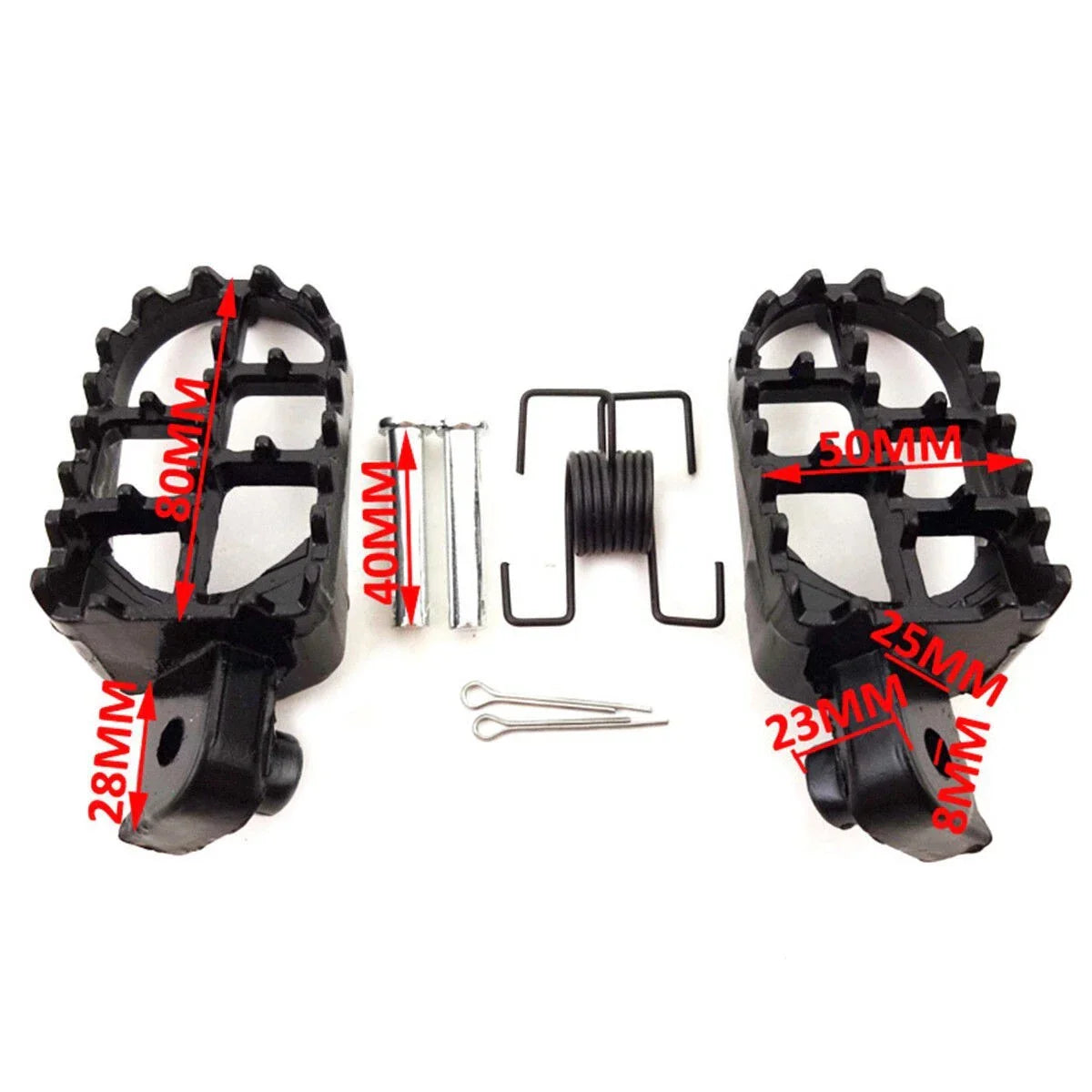 Foot Pegs Aluminium Brake Pedal Pads 2x for Motorcycle