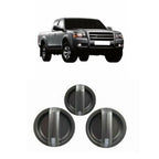 3pc Heater Fan Temp Control Knobs for Mazda BT-50 (2006–2011)