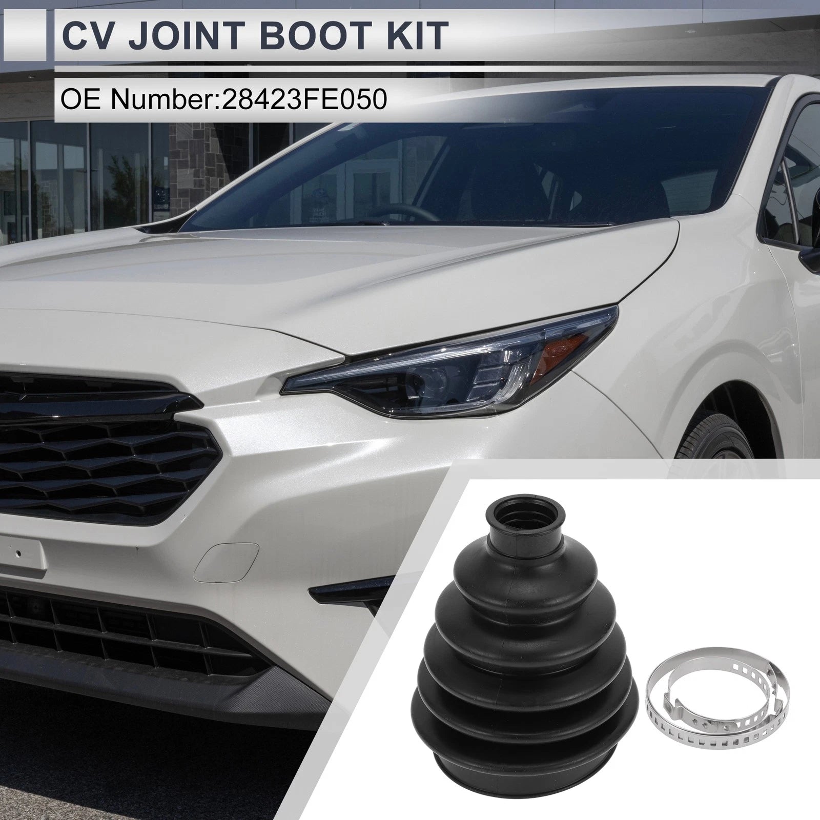 Inner CV Joint Boot Kit with Clamps for Subaru BRZ (2013–2020) No.28423FE050