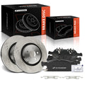 Front Disc Brake Rotors & Ceramic Pads for Ford Edge (2015–2021)