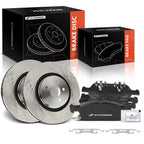 Front Disc Brake Rotors & Ceramic Pads for Ford Edge (2015–2021)
