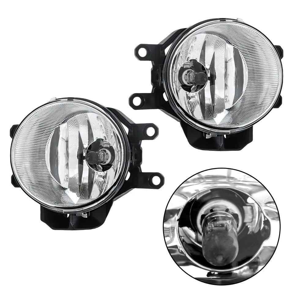 Fog Lights Pair for Toyota RAV4 (2016–2018) Halogen Chrome