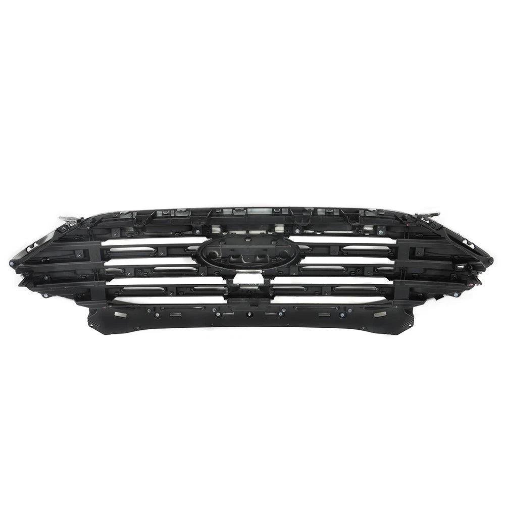 Front Grille Bumper Upper for Ford Edge (2019–2022) Gloss Black Plastic