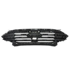 Front Grille Bumper Upper for Ford Edge (2019–2022) Gloss Black Plastic