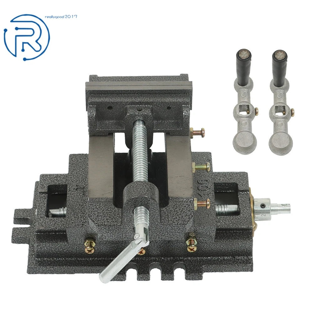 2" Cross Drill Press Vise for Heavy Machine Slide Metal Milling