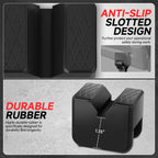 Set of 2 V Groove Rubber Pads for Universal Floor Jack Protection