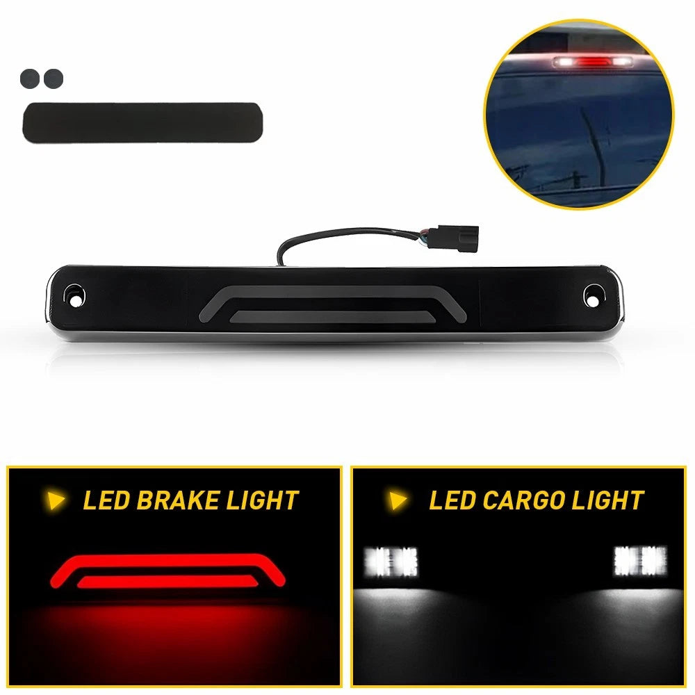 LED 3rd Brake Light for Chevy GMC C1500 Silverado Sierra (1988–1998) Smoked Lens