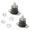 Set of 2 Upper Side Rubber Motor Mounts for Johnson Evinrude (OMC 303879, 325974)