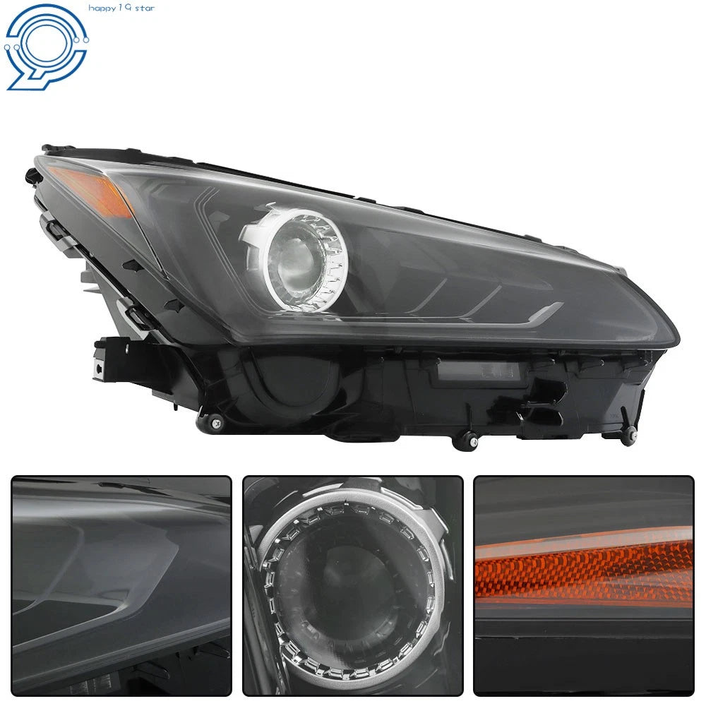 Right Headlight for Lexus NX200t NX300 NX300h (2018–2021) Full LED Black