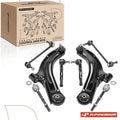 8x Front Control Arm, Sway Bar, Tie Rod & Ball Joint for Nissan Cube (2009–2014)